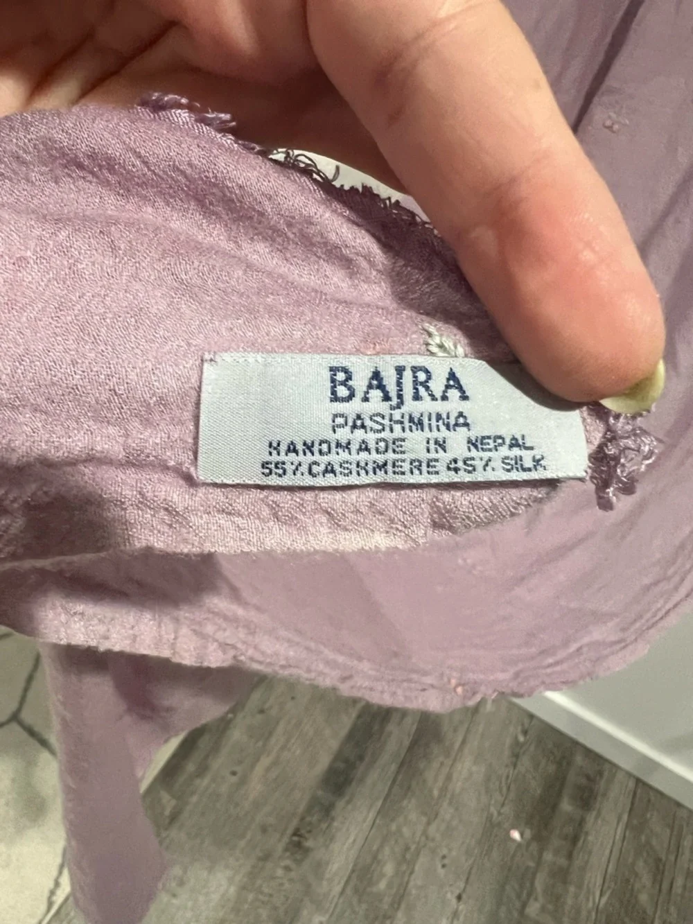 Bajra Cashmere Silk Pashmina Shawl Handmade Nepal Embroidered Luxury Wrap Scarf